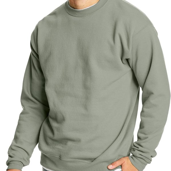Hanes Men's EcoSmart Fleece, Pullover Crewneck Sweatshirt, 1 or 2 Pack