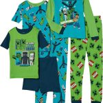Minecraft boys 6-piece Snug-fit Cotton Pajama Set, Soft & Cute for Kids