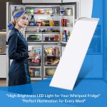 W11048980 Refrigerator LED Light Assembly Compatible with Whirlpool WRQA59CNKZ Kitchen-Aid KRQC506MPS00 Replace W11455230 W11470191 W11032355 W11032353, 10 Years Manufacturer - Image 3