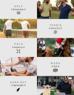 TELALEO 4/5 Pack Mens Polo Shirts Quick Dry Short Sleeve Golf T Shirt Performance Moisture Wicking Casual Workout - Image 5