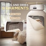 MOJOCO Portable Clothes Dryer - Mini/Compact Dryer for Apartment, RV, Travel - Small Quiet Fast-Drying Machine with Adjustable Timer & Hassle-Free Setup - Image 6
