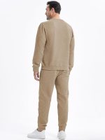 JMIERR Men's 2 Piece Outfits Knit Jacquard Pullover Sweatshirt Tracksuit & Joggers Sweatpants Sweatsuit Sets with Pockets - Image 3