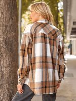 AUTOMET Womens Fall Outfits Fashion Clothes Shackets Flannel Plaid Button Down Long Sleeve Shirts Jackets - Image 4