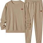 JMIERR Men's 2 Piece Outfits Knit Jacquard Pullover Sweatshirt Tracksuit & Joggers Sweatpants Sweatsuit Sets with Pockets - Image 7