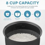 AROMA Digital Rice Cooker, 4-Cup (Uncooked) / 8-Cup (Cooked), Steamer, Grain Cooker, Multicooker, 2 Qt, Stainless Steel Exterior, ARC-914SBD - Image 5