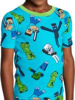 Minecraft boys 6-piece Snug-fit Cotton Pajama Set, Soft & Cute for Kids - Image 3