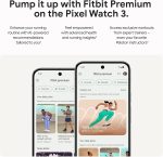 Google Pixel Watch 3 (41mm) 2024 Model - Android Smartwatch, Heart Rate Tracking, Fitbit Advanced Running, Fitness Insights, 24-Hour Battery - Matte Black Aluminum Case - Obsidian Band - Wi-Fi - Image 9