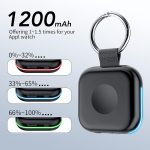 HUOTO Portable Charger for Apple Watch,Wireless Magnetic iWatch Charger 1200mAh Power Bank Travel Keychain Accessories Smart Chargers for Apple Watch Series 11/10/9/8/7/6/SE/5/4/3/2/1/UItra/UItra 2 - Image 2