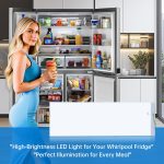 W11048980 Refrigerator LED Light Assembly Replace W11470191 W11455230 W11032355 W11032353 Suitable for Whirlpool Refrigerator Model WRQA59CNKZ Kitchen-Aid KRQC506MPS00, 10 Years Manufacturer - Image 2