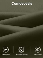 Comdecevis Men's Casual Cargo Pants Workout Joggers Stretch Sweatpants Hiking Drawstring Tactical Pants with Multi Pockets - Image 5