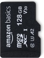 Amazon Basics Micro SDXC Memory Card with Full Size Adapter, A2, U3, Read Speed up to 100 MB/s, 128 GB, Black - Image 2