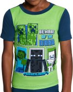 Minecraft boys 6-piece Snug-fit Cotton Pajama Set, Soft & Cute for Kids - Image 2