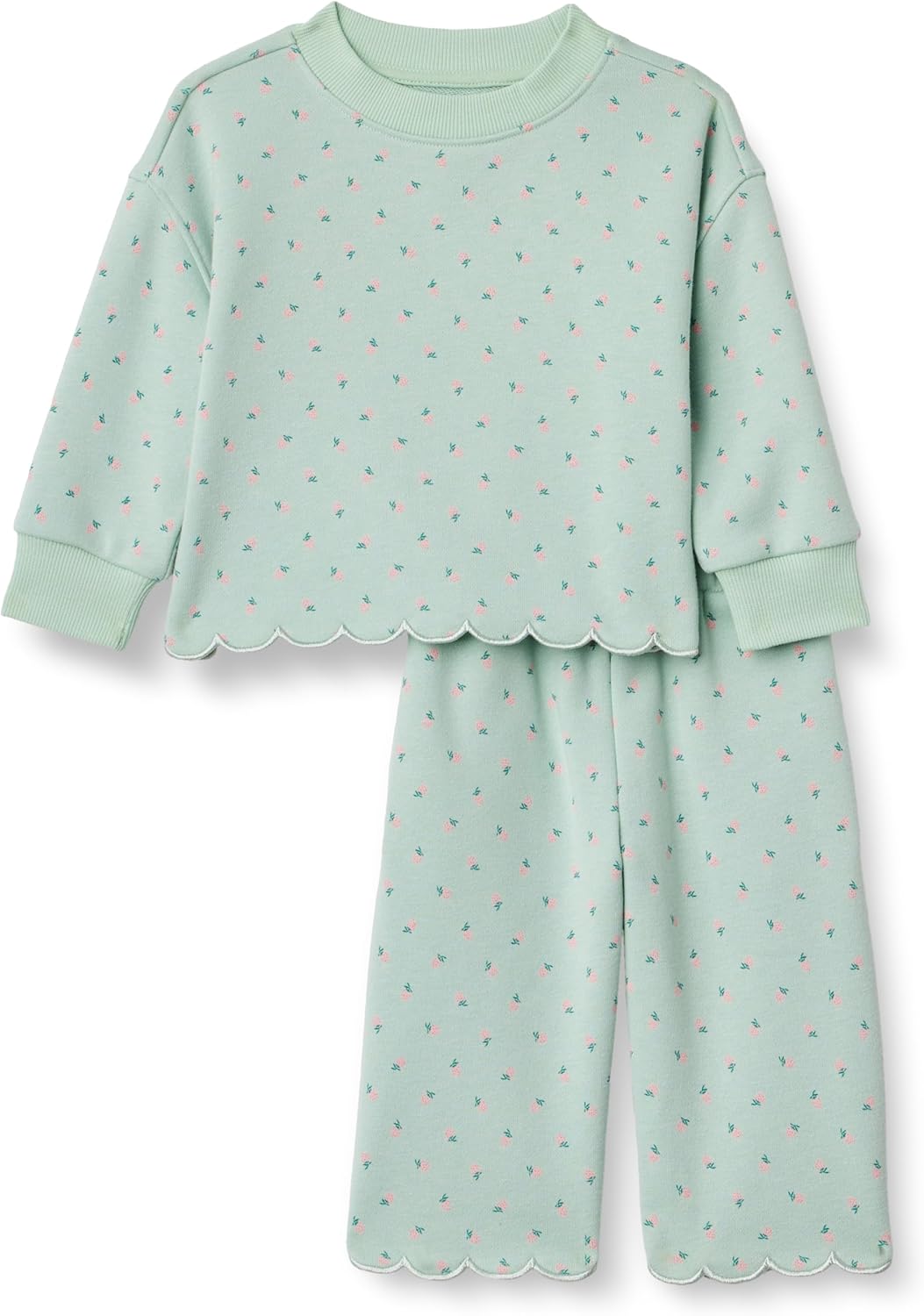 Amazon Essentials x Sofia Grainge Toddlers and Baby Girls' French Amazon Essentials x Sofia Grainge Toddlers and Baby Girls' French Terry Pant and Top Set