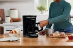 BLACK+DECKER 12-Cup Digital Coffee Maker, Programmable, Washable Basket Filter, Sneak-A-Cup, Auto Brew, Water Window, Keep Hot Plate, Black - Image 6