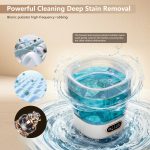 Mini Laundry Machine 16L — Foldable Portable Laundry Machine and Spinner for Baby Clothes, Underwear, Socks; Ideal for Travel, Dorms, Camping - Image 7