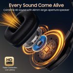 Trucker Bluetooth Headset, Wireless Headset with Mic, Bluetooth Headsets with Dual Noise Cancelling Microphone & Mute Button, 55Hrs Working Time PC Headsets for Cell Phones, Computer, Truck Driver - Image 4