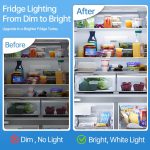 W11048980 Refrigerator LED Light Assembly Replace W11470191 W11455230 W11032355 W11032353 Suitable for Whirlpool Refrigerator Model WRQA59CNKZ Kitchen-Aid KRQC506MPS00, 10 Years Manufacturer - Image 6