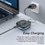HUOTO Portable Charger for Apple Watch,Wireless Magnetic iWatch Charger 1200mAh Power Bank Travel Keychain Accessories Smart Chargers for Apple Watch Series 11/10/9/8/7/6/SE/5/4/3/2/1/UItra/UItra 2 - Image 6