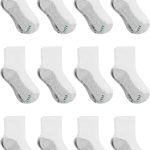 Hanes boys Socks, Double Tough Cushioned Ankle and No Show, 12-pair Packs
