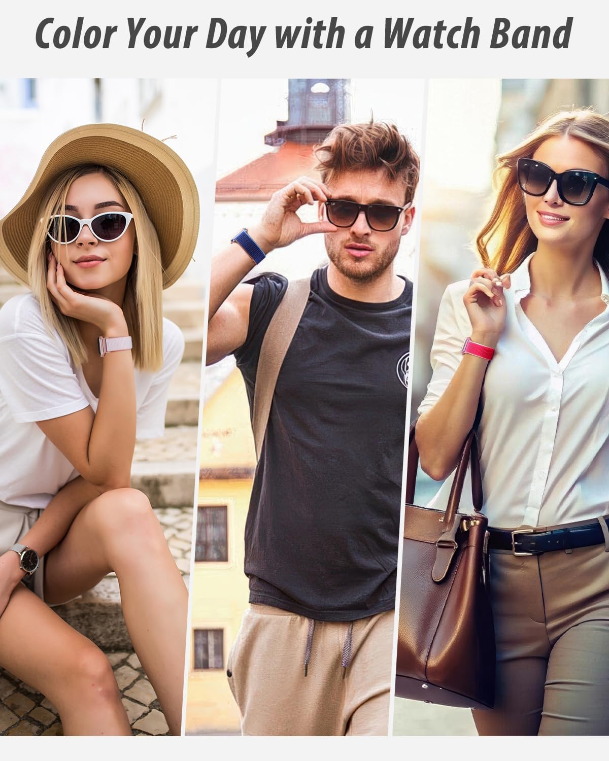 Nylon Loop Sport Band Compatible with Apple Watch Bands 38mm 40mm 41mm 42mm for Women Men, iWatch Wrist Straps for Se, Series 11 10 9 8 7, Breathable, Soft Band Ideal for Outdoor 6 Nylon Loop Sport Band Compatible with Apple Watch Bands 38mm 40mm 41mm 42mm for Women Men, iWatch Wrist Straps for Se, Series 11 10 9 8 7, Breathable, Soft Band Ideal for Outdoor - Image 6