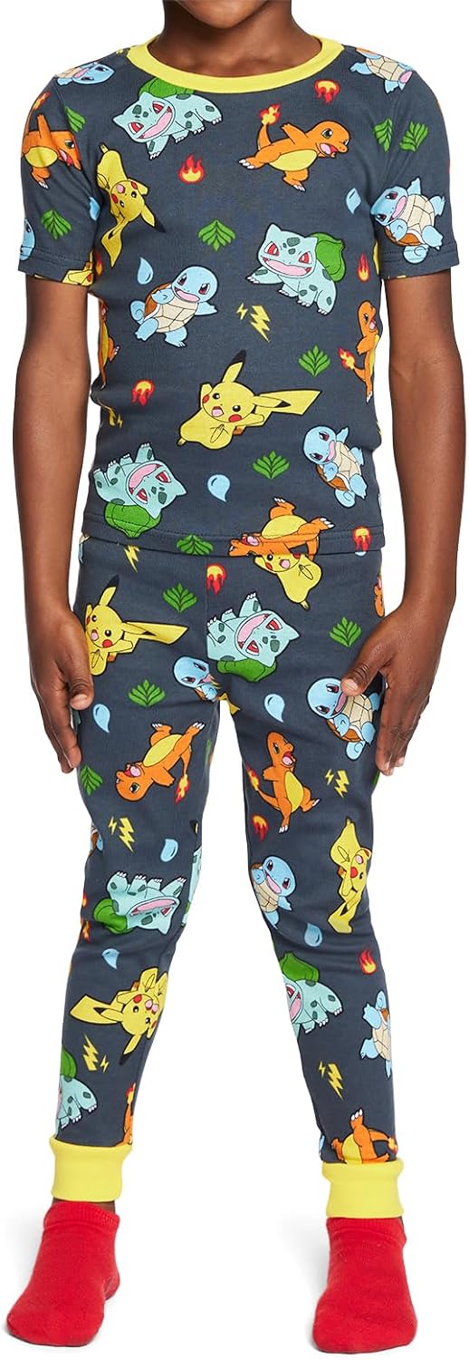 Pokémon boys 6-piece Snug-fit Cotton Pajama Set, Soft & Cute for Kids 4 Pokémon boys 6-piece Snug-fit Cotton Pajama Set, Soft & Cute for Kids - Image 4