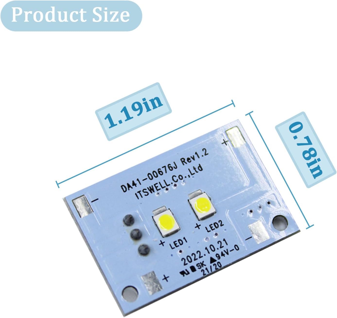 DA41-00676J Refrigerator assembly Lamp Refrigerator LED Light Compatible with Samsung AP6000168 PS11732779 4 DA41-00676J Refrigerator assembly Lamp Refrigerator LED Light Compatible with Samsung AP6000168 PS11732779 - Image 4