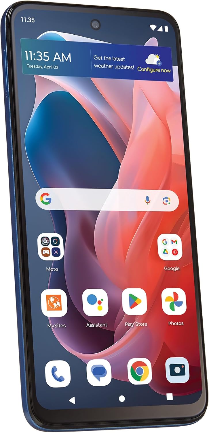 total wireless Motorola Moto g Play 2024, 64GB, Sapphire Blue - Prepaid Smartphone, 6.5" 90Hz HD+ Display, 50MP Camera, Long-Lasting 5000mAh Battery - Locked to 4 total wireless Motorola Moto g Play 2024, 64GB, Sapphire Blue - Prepaid Smartphone, 6.5" 90Hz HD+ Display, 50MP Camera, Long-Lasting 5000mAh Battery - Locked to - Image 4