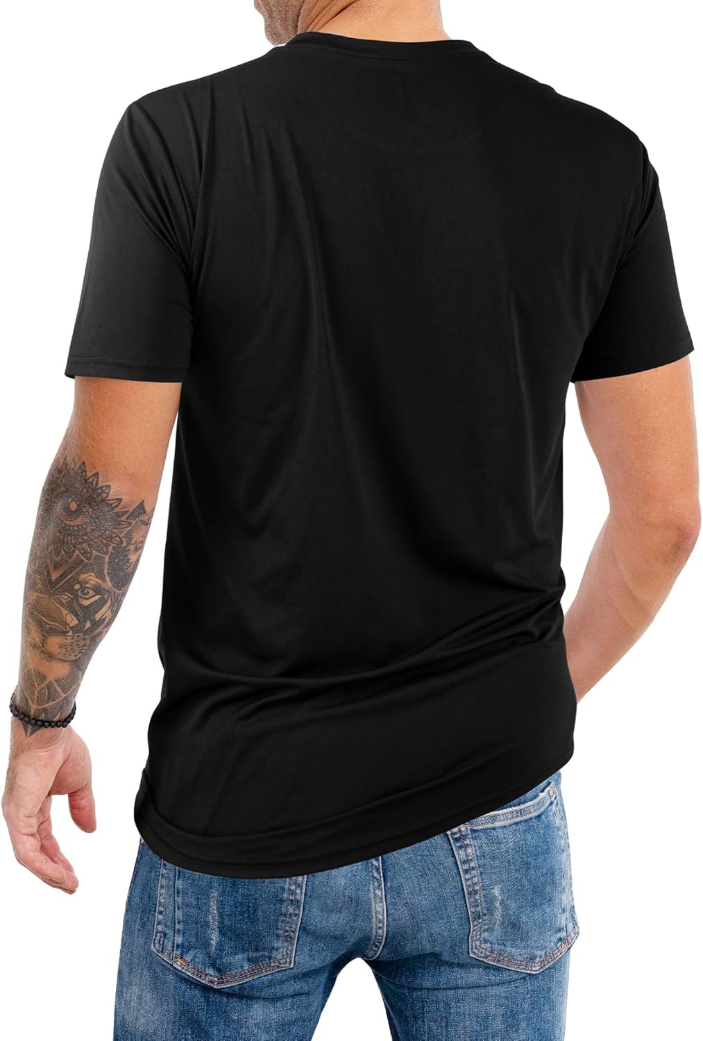 2&5 Pack Men's Sports T Shirts,Crew Neck Breathable Quick-Dry Short Sleeve, Lightweight Gym Tee for Athletic Running Casual 3 2&5 Pack Men's Sports T Shirts,Crew Neck Breathable Quick-Dry Short Sleeve, Lightweight Gym Tee for Athletic Running Casual - Image 3