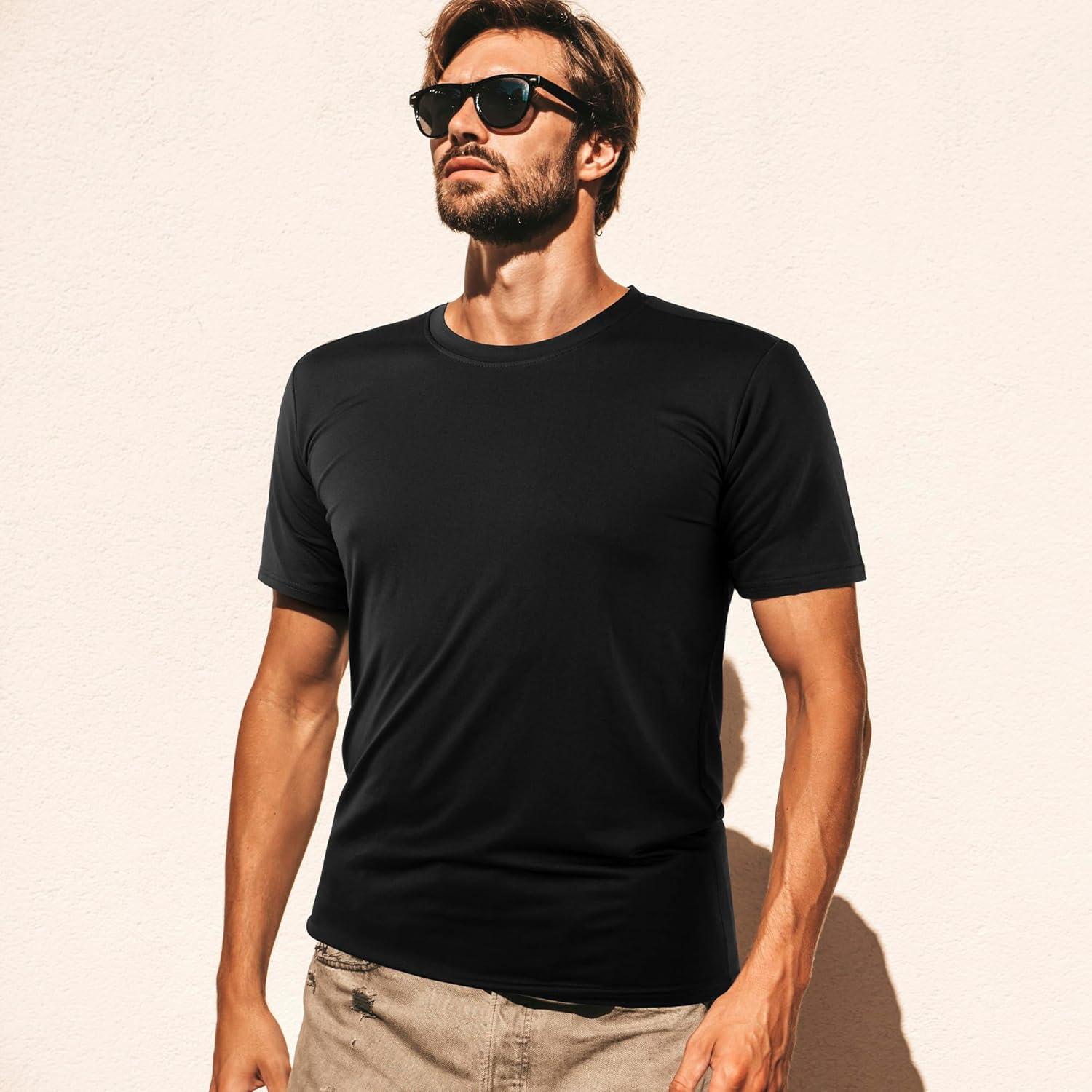 2&5 Pack Men's Sports T Shirts,Crew Neck Breathable Quick-Dry Short Sleeve, Lightweight Gym Tee for Athletic Running Casual 6 2&5 Pack Men's Sports T Shirts,Crew Neck Breathable Quick-Dry Short Sleeve, Lightweight Gym Tee for Athletic Running Casual - Image 6