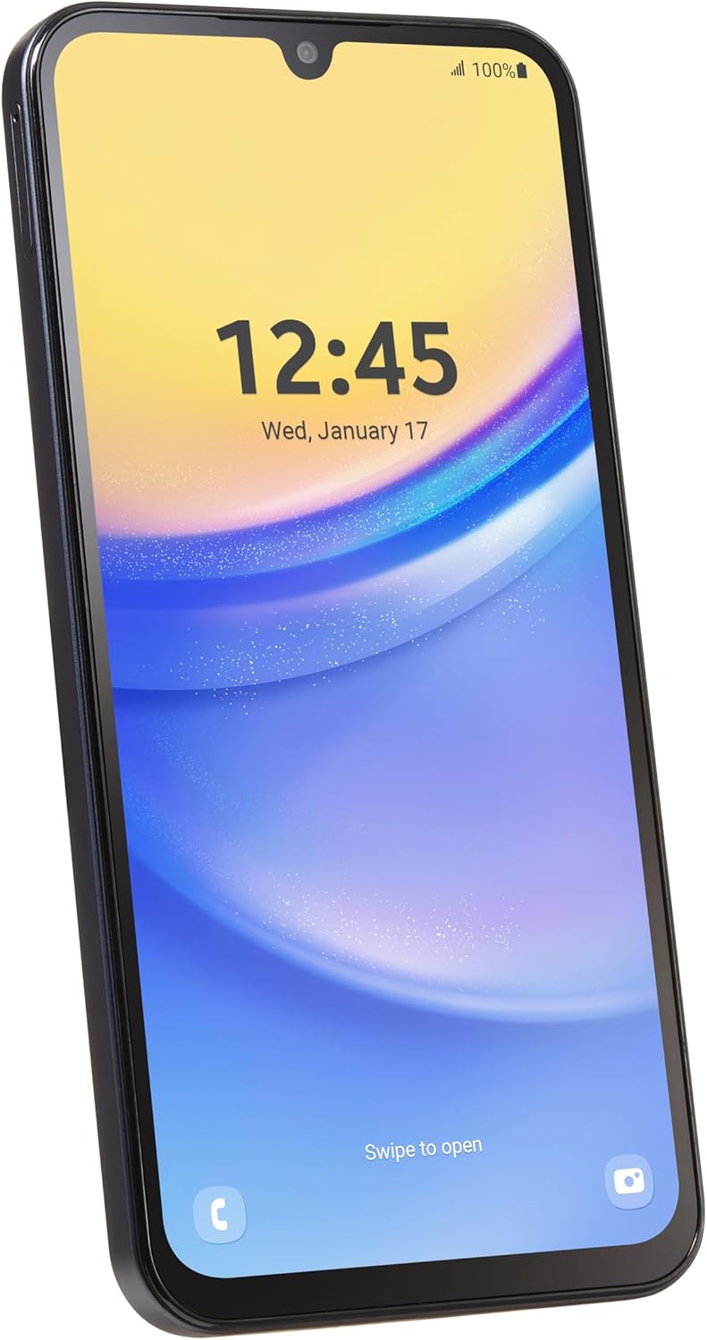 total wireless Samsung Galaxy A15 5G, 64GB Prepaid Smartphone, 6.5” FHD+ Super AMOLED Display, 50MP Triple Camera, Long Lasting Battery, Android 14 - Locked to Black 4 total wireless Samsung Galaxy A15 5G, 64GB Prepaid Smartphone, 6.5” FHD+ Super AMOLED Display, 50MP Triple Camera, Long Lasting Battery, Android 14 - Locked to Black - Image 4