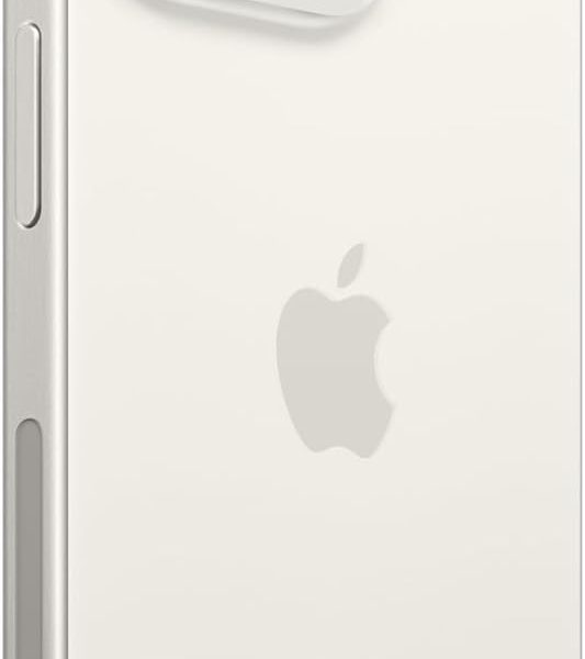 Apple iPhone 15 Pro, 128GB, White Titanium - Unlocked (Renewed)