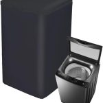 Top Load Washing Machine Protection Cover - Dustproof, Waterproof, Black (XL-22.5x24.5x37.5inch)