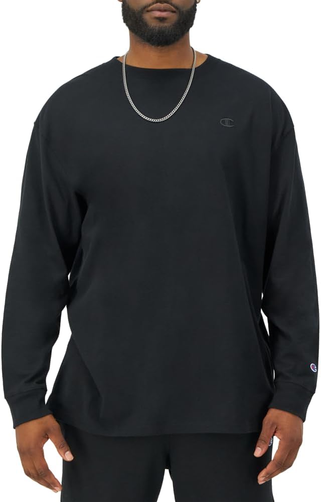 Champion Men's Long Sleeve T-shirt, Classic T-shirt for Men (Reg. Or Big & Tall) 3 Champion Men's Long Sleeve T-shirt, Classic T-shirt for Men (Reg. Or Big & Tall) - Image 3