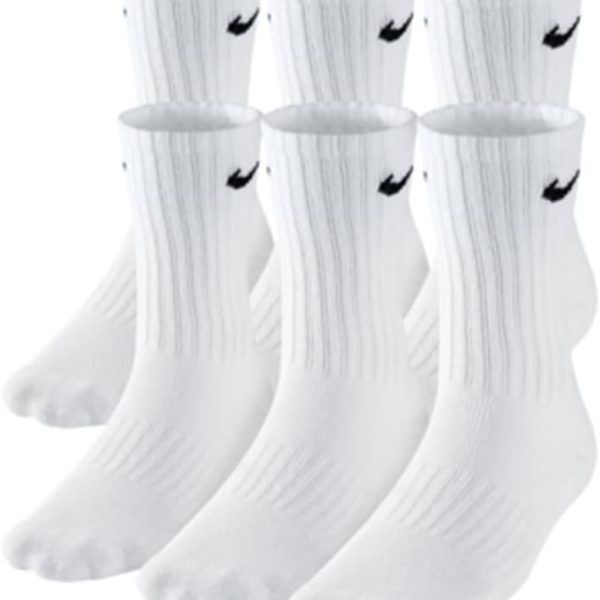 NIKE Boys' Performance Cushion Crew Socks with Band (3 Pairs)