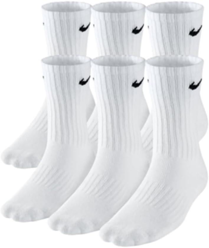 NIKE Boys' Performance Cushion Crew Socks with Band (3 Pairs) 1 NIKE Boys' Performance Cushion Crew Socks with Band (3 Pairs)