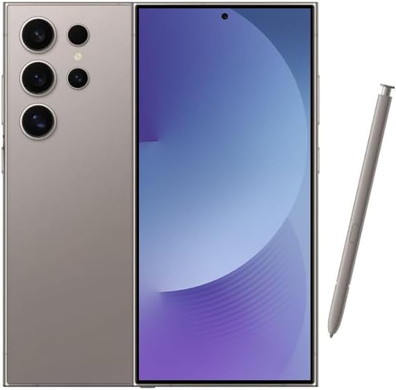 SAMSUNG Galaxy S24 Ultra SM-S928B/DS 12GB 256GB Dual Sim Factory Unlocked International Model (Titanium Grey)