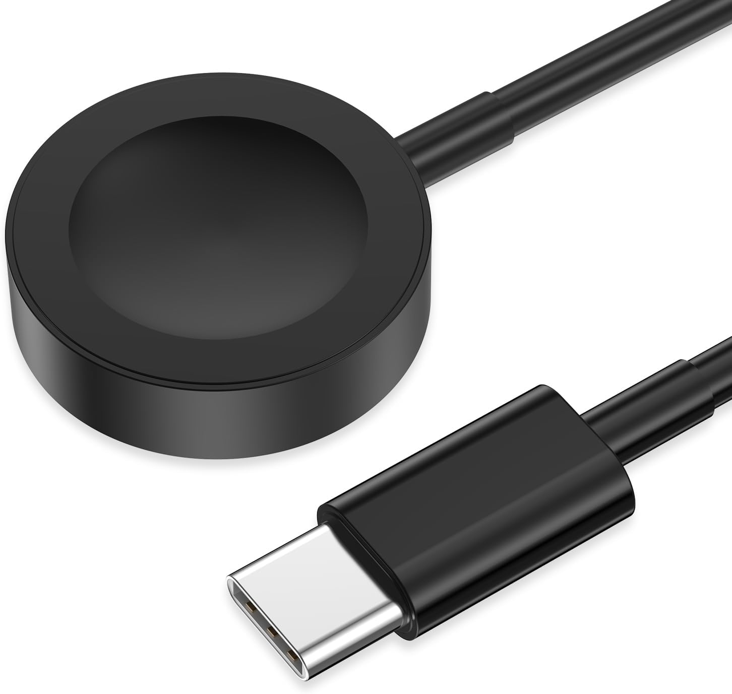 USB C for Watch Charger USB Magnetic Fast Charging Cable Portable Wireless Charging Compatible with Watch Series 10/9/8/7/6/5/4/3/2 Ultra 2/SE-Black 1 USB C for Watch Charger USB Magnetic Fast Charging Cable Portable Wireless Charging Compatible with Watch Series 10/9/8/7/6/5/4/3/2 Ultra 2/SE-Black