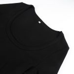 Artfish Women's Square Neck Long Sleeve Ribbed Slim Fitted Casual Basic Crop Top - Image 2