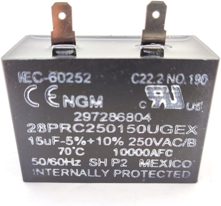 Generic WP65889-4 Refrigerator Run Capacitor for Whirlpool, AP6010187, PS11743364 1 Generic WP65889-4 Refrigerator Run Capacitor for Whirlpool, AP6010187, PS11743364