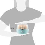 Elite Gourmet EGC115M Easy Egg Cooker Electric 7-Egg Capacity, Soft, Medium, Hard-Boiled Egg Cooker with Auto Shut-Off, Measuring Cup Included, BPA Free, Retro Mint - Image 6