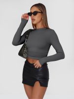AUTOMET 3 Pack Womens Long Sleeve T Shirts Fall Fashion Basic Going Out Crop Tops Slim Fitted Winter Clothes 2025 - Image 5