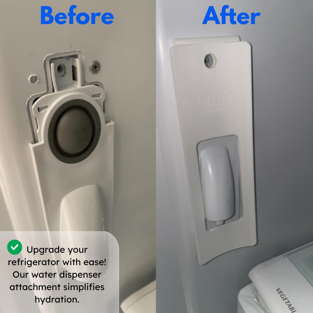 Water Dispenser Lever for Refrigerator Interior Water Dispensers | One-Handed Water Dispensing Lever for Select Refrigerator Models | Made in USA (Screw-On, White) 7 Water Dispenser Lever for Refrigerator Interior Water Dispensers | One-Handed Water Dispensing Lever for Select Refrigerator Models | Made in USA (Screw-On, White) - Image 7