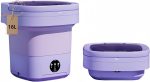 Portable Washing Machine, Mini Washer,16L Upgraded Large Capacity Foldable Washer.Deep Cleaning of Underwear, Baby Clothes and Other Small Clothes.Suitable for Apartments, Dormitories, Hotels.(Purple)