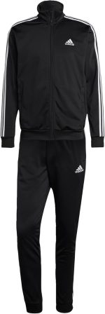 adidas Men's Basic 3-Stripes Tricot Track Suit