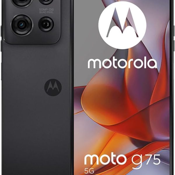 Motorola Moto G75 5G (XT2437-2) Dual Sim 8+256GB | International Model | GSM Factory Unlocked | Compatible with Metro PCS, T-Mobile, Mint, Tello | 6.78" LCD Display | 50MP Camera - (Gray)