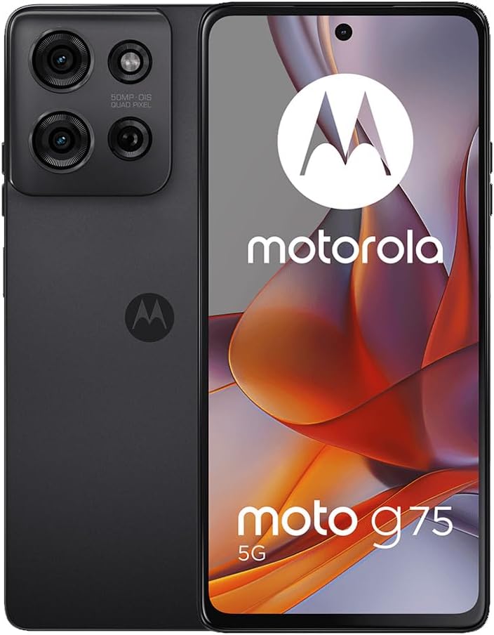 Motorola Moto G75 5G (XT2437-2) Dual Sim 8+256GB | International Motorola Moto G75 5G (XT2437-2) Dual Sim 8+256GB | International Model | GSM Factory Unlocked | Compatible with Metro PCS, T-Mobile, Mint, Tello | 6.78" LCD Display | 50MP Camera - (Gray)