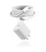 10ft Cable for Apple iPhone 16 15 Pro Max Charger Fast Charging iPad AirPods 4 (USB-C), 20w Type C Blcok 10-ft Long USB C to C Cord White 1Pack