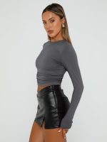 AUTOMET 3 Pack Womens Long Sleeve T Shirts Fall Fashion Basic Going Out Crop Tops Slim Fitted Winter Clothes 2025 - Image 3