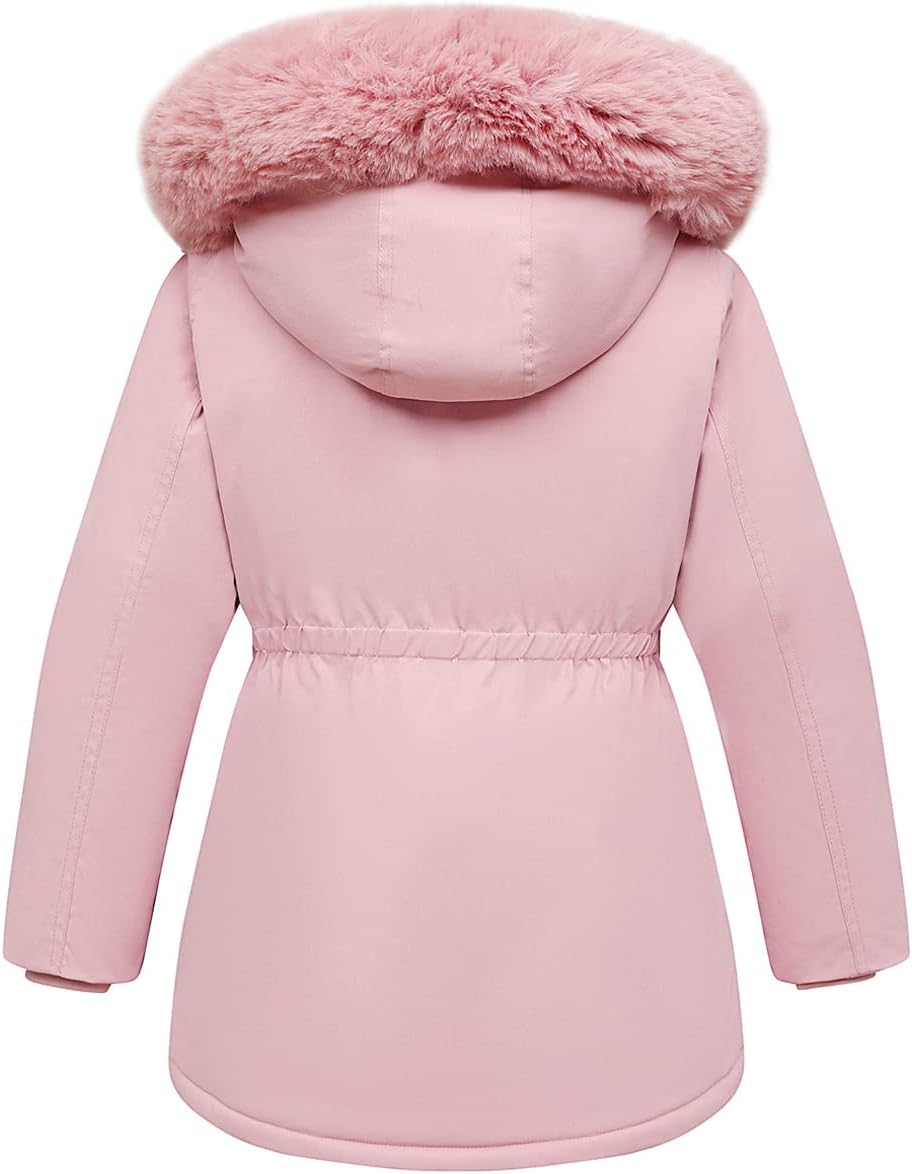 Girl's Long Coat Waterproof Winter Kids Outerwear Warm Parka Puffer Jacket with Hood 3 Girl's Long Coat Waterproof Winter Kids Outerwear Warm Parka Puffer Jacket with Hood - Image 3