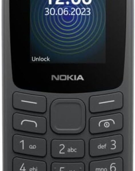 Nokia 105 4G | Dual SIM | GSM Unlocked Mobile Phone | Volte | Charcoal | International Version | Not AT&T/Cricket/Verizon Compatible